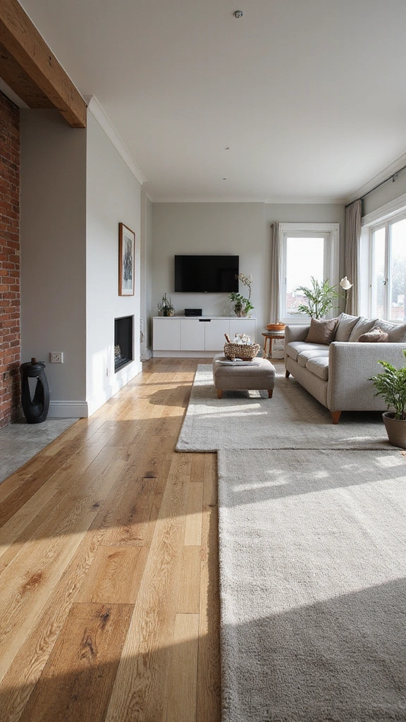 Top Living Flooring Trends for Your Home - 11. Mixed Material Floors