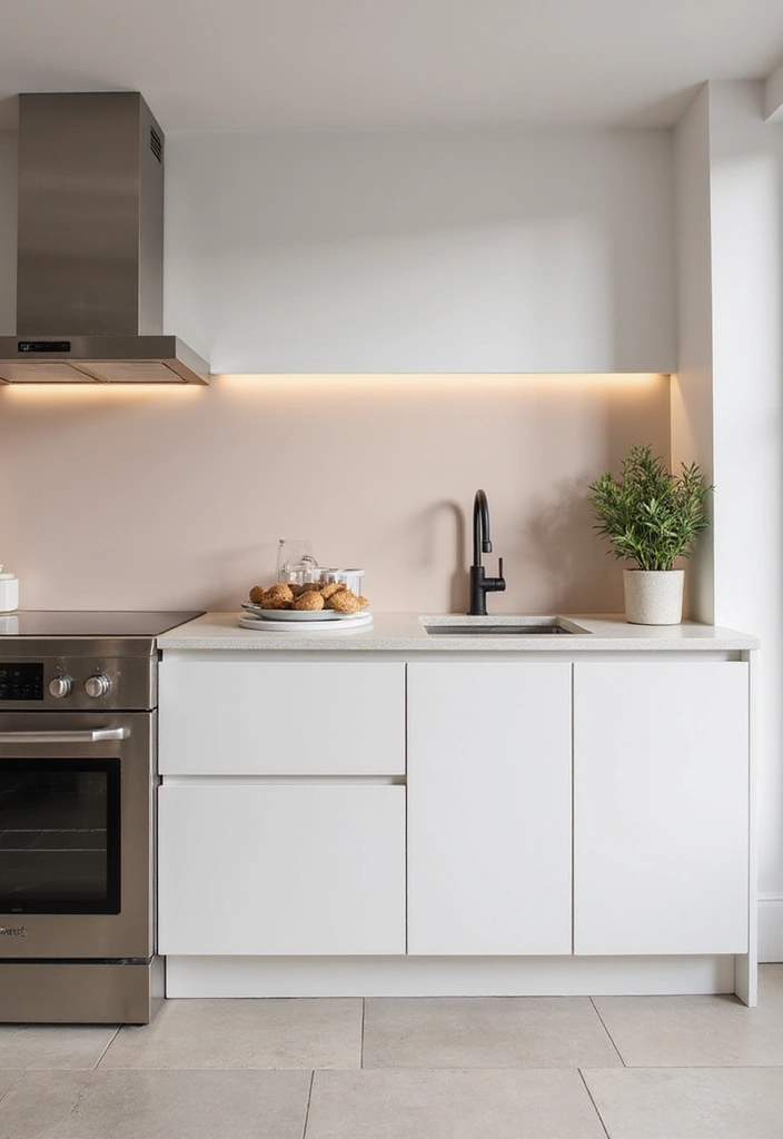 Unlock Contemporary Kitchen Looks with These 28 Backsplash Styles! - 10. Minimalist Matte Finishes