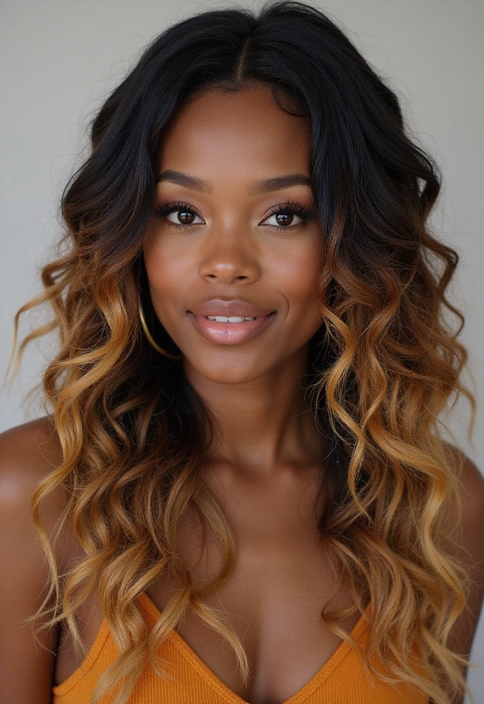 15 Gorgeous Black Women Braids You’ll Want to Rock This Season! - 13. Ombre Boho Braids with Loose Curls