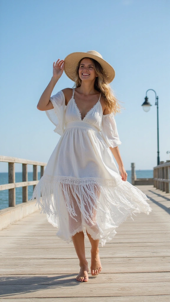 18 Stunning Boho Dresses Everyone Will Want to Borrow (Check Out #15!) - 11. White Tunic Dress