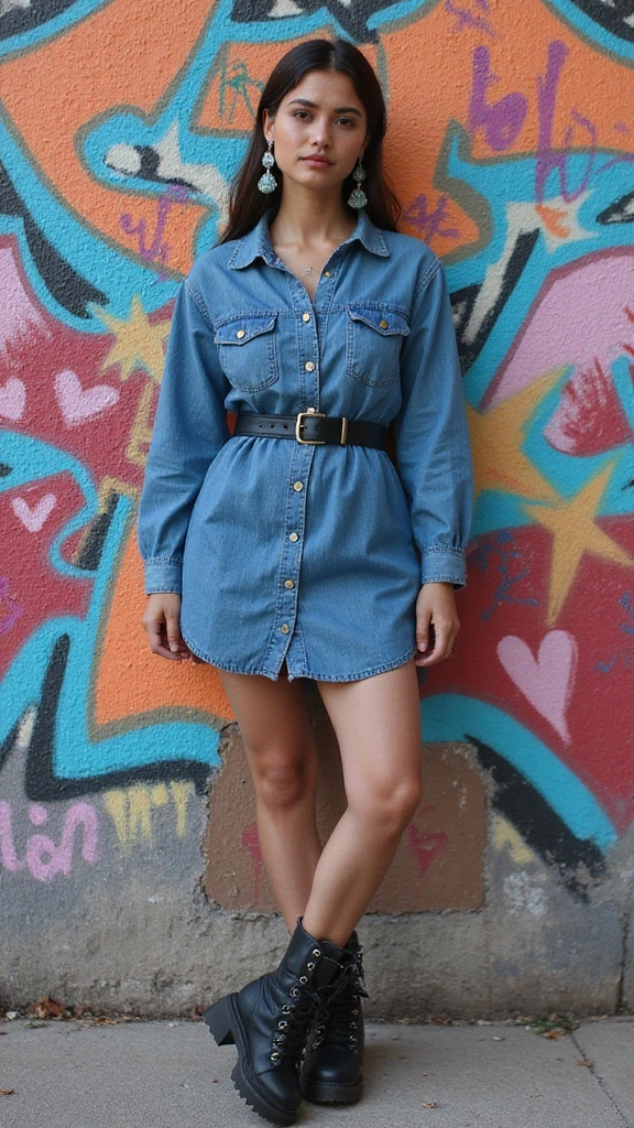 18 Stunning Boho Dresses Everyone Will Want to Borrow (Check Out #15!) - 18. Denim Shirt Dress