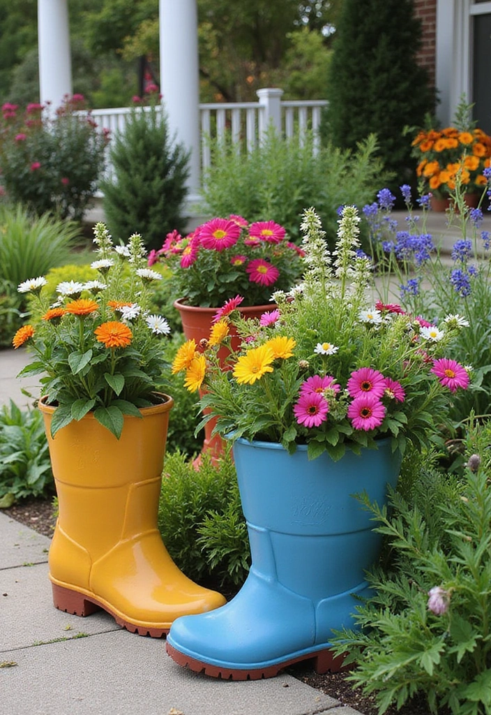 18 Stunning Upcycled Furniture Ideas That Will Leave You in Awe (Wait Until You See #11!) - 15. Upcycled Garden Planters