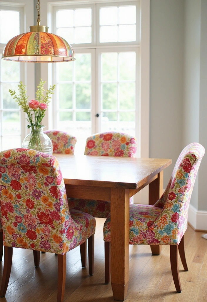 18 Stunning Upcycled Furniture Ideas That Will Leave You in Awe (Wait Until You See #11!) - 18. Repurposed Fabric Swatches as Chair Covers