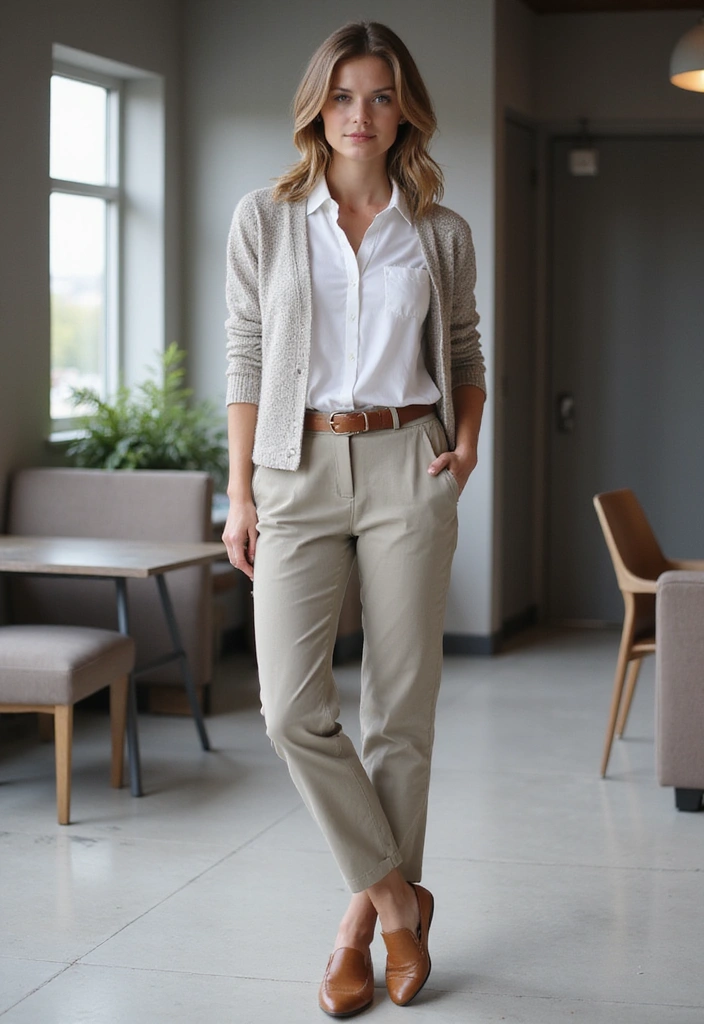 28 Office Event Outfits That Will Light Up Your Work Life (You Can't Miss #3!) - 21. The Business Casual Ensemble