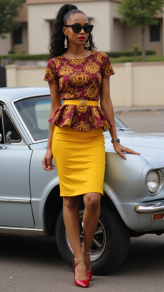 Snatched in Ankara: Top African Print Styles That Celebrate Your Hourglass Silhouette - 3. Off-Shoulder Tops