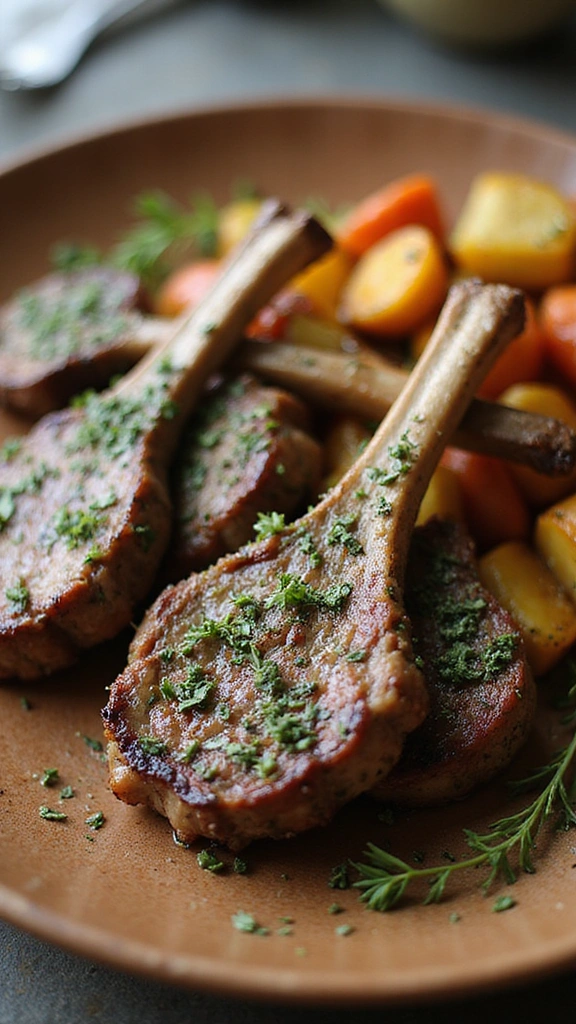 15 Irresistibly Delicious Lamb Chop Dishes You Need to Try Tonight! - 1. Herb-Crusted Lamb Chops
