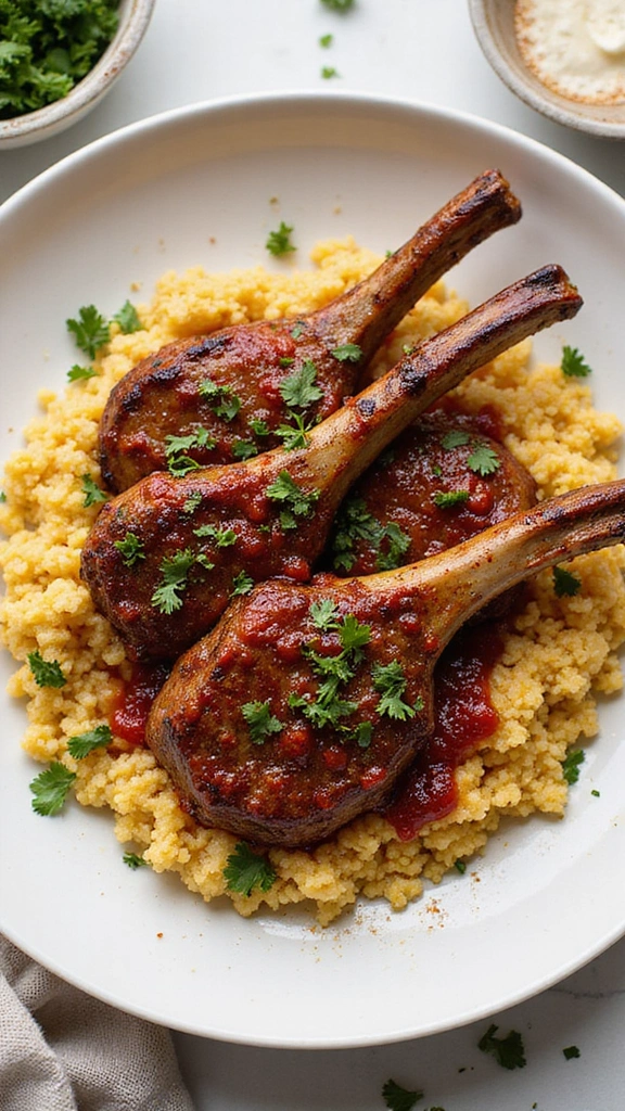 15 Irresistibly Delicious Lamb Chop Dishes You Need to Try Tonight! - 4. Spicy Harissa Lamb Chops