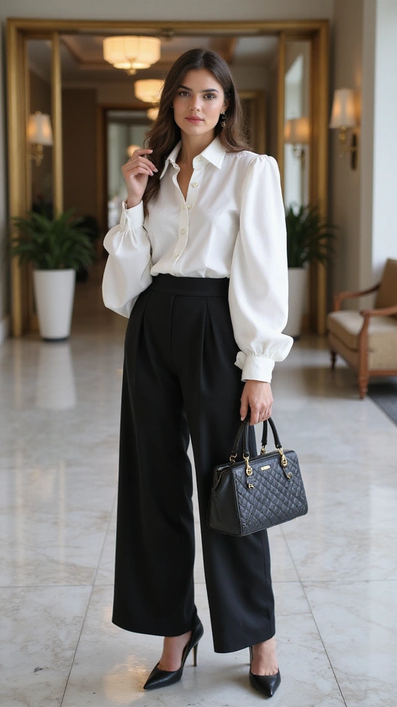 16 Stunning Blouse Designs That Will Make You the Center of Attention! - 1. The Power Puff