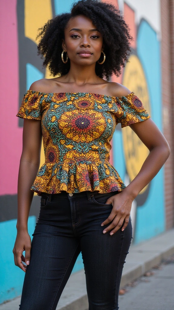 16 Stunning Blouse Designs That Will Make You the Center of Attention! - 9. Printed & Proud