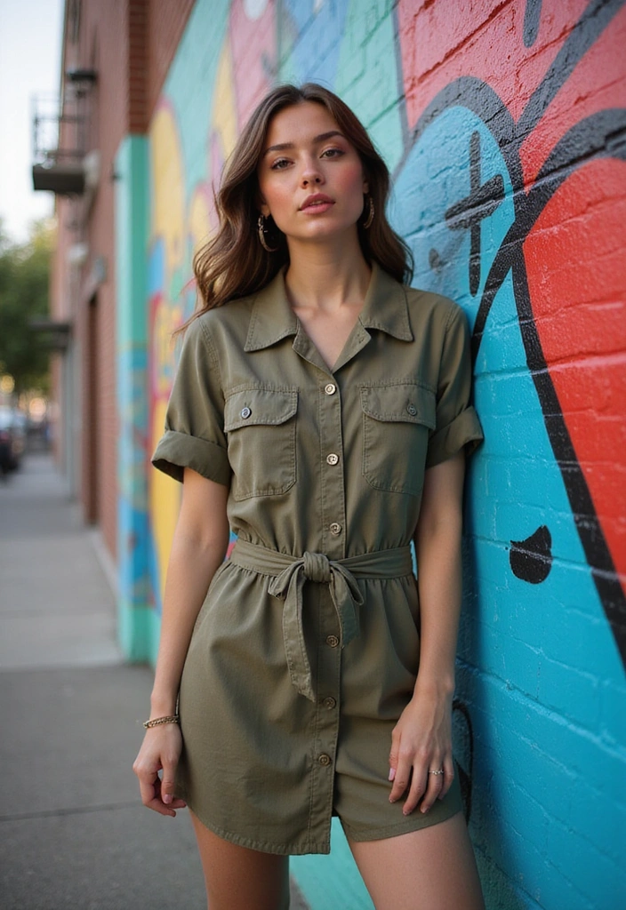 20 Stunning Summer Outfit Ideas to Inspire Your Wardrobe (You’ll Want to Steal #10!) - 18. Chic Utility Dresses