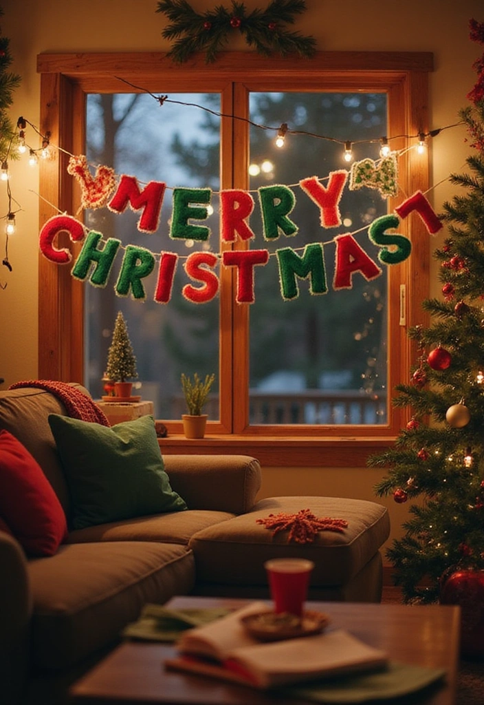 30 Handmade Christmas Decorations That Will Make Your Holiday Magical! - 9. Fabric Christmas Banners