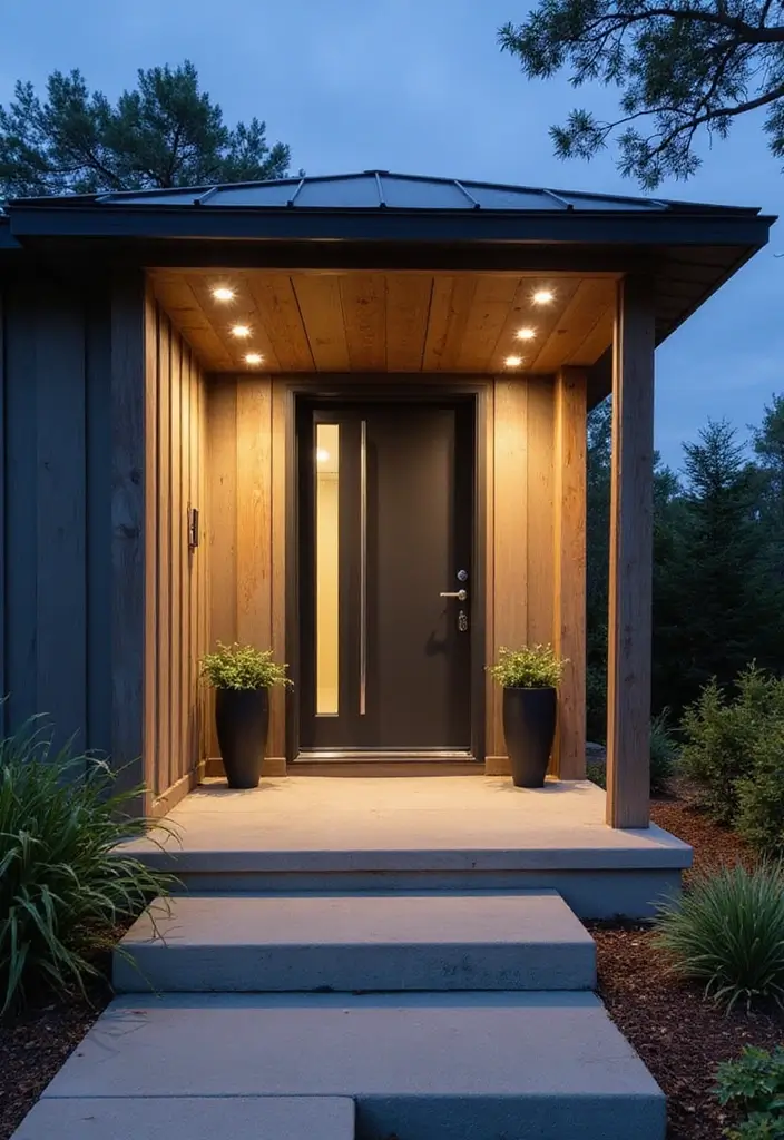 Illuminate Your Entry: The Ultimate Guide to Front Door Lighting That Blends Style and Function! - 5. Recessed Lighting: Sleek and Modern