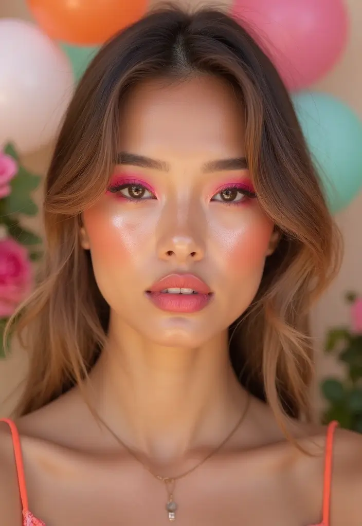 Sunset Glam: Summer Party Looks That Steal the Spotlight - 10. Fresh Makeup Looks