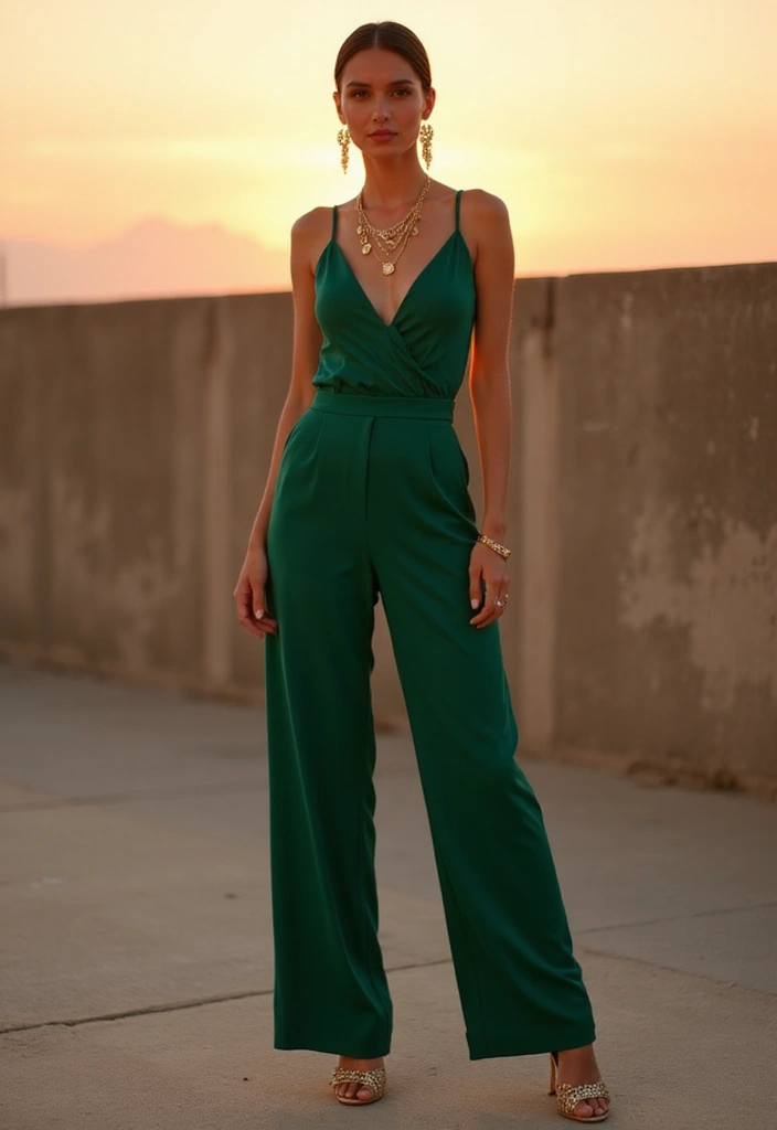 Sunset Glam: Summer Party Looks That Steal the Spotlight - 2. Chic Jumpsuit