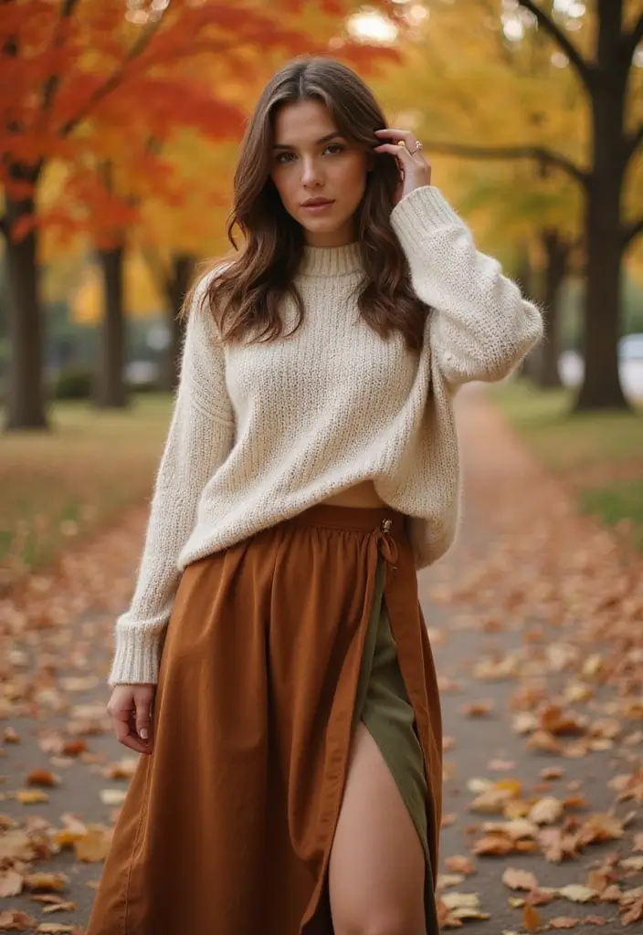 15 Stylish Fall Outfits Perfect for Thanksgiving Gatherings! - 6. Earthy Tones Ensemble