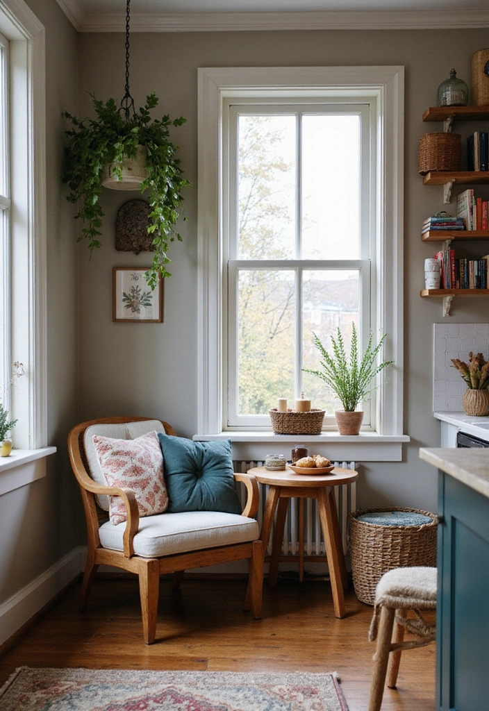 30 Bohemian Kitchen Designs That Will Make You Swoon (You Won't Believe #12!) - 10. Cozy Nooks