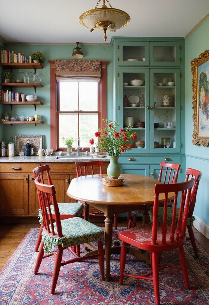30 Bohemian Kitchen Designs That Will Make You Swoon (You Won't Believe #12!) - 12. Statement Furniture