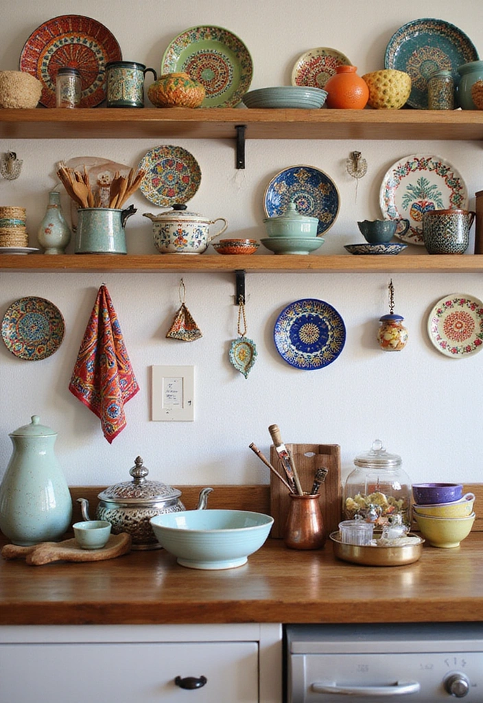 30 Bohemian Kitchen Designs That Will Make You Swoon (You Won't Believe #12!) - 16. Boho Chic Accessories