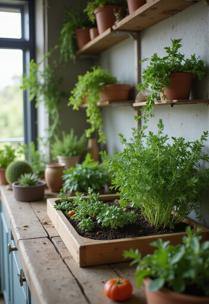 30 Bohemian Kitchen Designs That Will Make You Swoon (You Won't Believe #12!) - 19. Indoor Gardens
