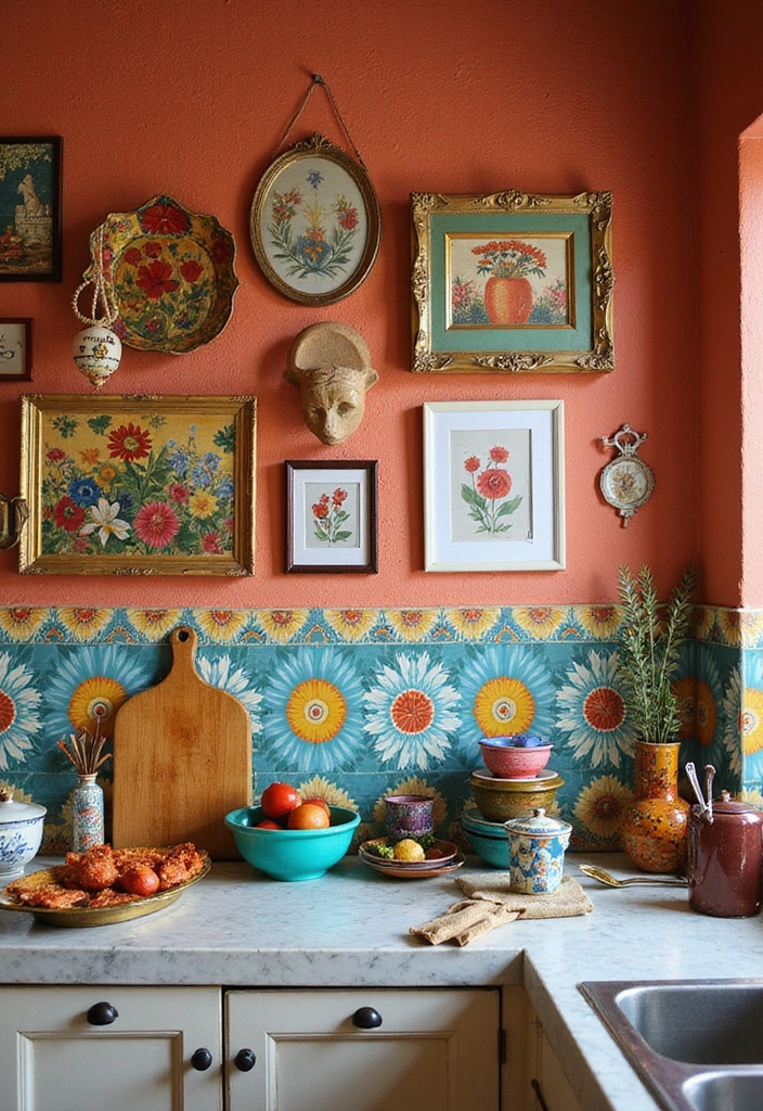 30 Bohemian Kitchen Designs That Will Make You Swoon (You Won't Believe #12!) - 7. Color Accents
