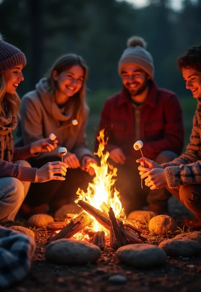 10 Unforgettable Holiday Entertaining Ideas That Will Wow Your Guests! - 10. Outdoor Bonfire & S'mores Night