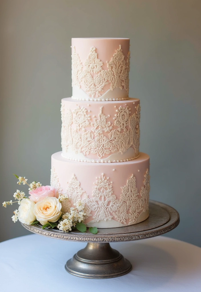 14 Jaw-Dropping Wedding Cake Designs That Will Steal the Show (#6 Is a Must-See!) - 5. Vintage Elegance