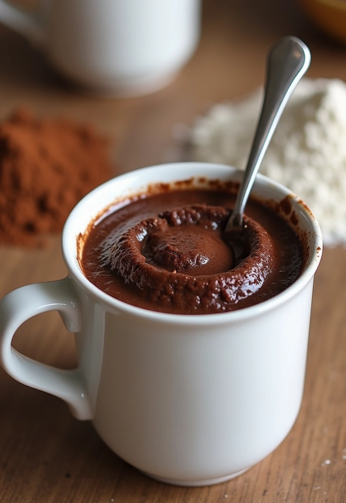 15 Easy Baking Recipes That Will Make You the Star of Any Gathering! - 8. Chocolate Mug Cake