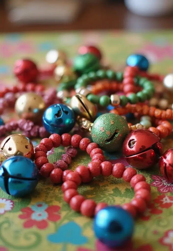 15 Simple and Fun Christmas Crafts for Kids That Will Spark Their Creativity! - 4. Jingle Bell Bracelets