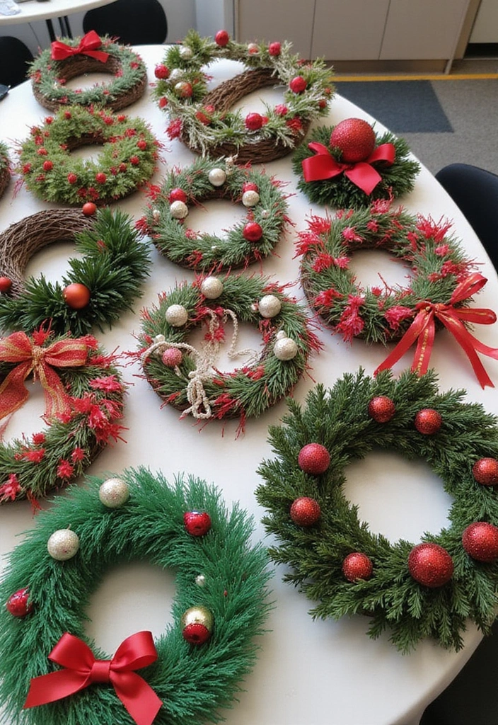 15 Simple and Fun Christmas Crafts for Kids That Will Spark Their Creativity! - 7. Holiday Wreaths