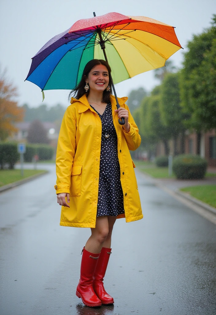 16 Jaw-Dropping Fall Jackets That Will Make You Stand Out (Check Out #11!) - 16. The Colorful Raincoat