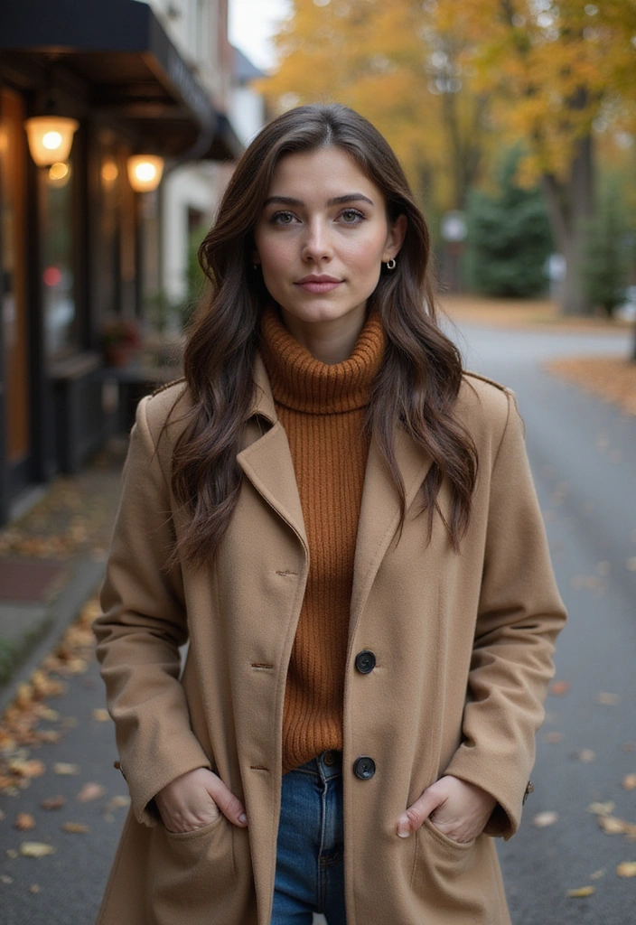 19 Casual Women's Fashion Outfits That Are Perfect for Any Weekend Adventure! - 10. Layered Outfit for Transitional Seasons