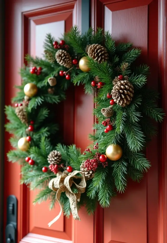 19 Cozy Holiday Home Decor Ideas That Will Make You Want to Snuggle Up! (Idea #7 Is Pure Magic!) - 3. Festive Wreaths