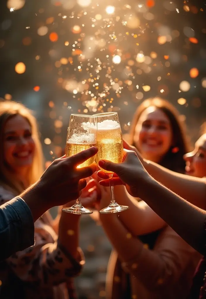 25 Epic New Year's Party Ideas to Ring in the New Year with Style (Don't Miss #10!) - 25. Celebrate with a Toast to the Future