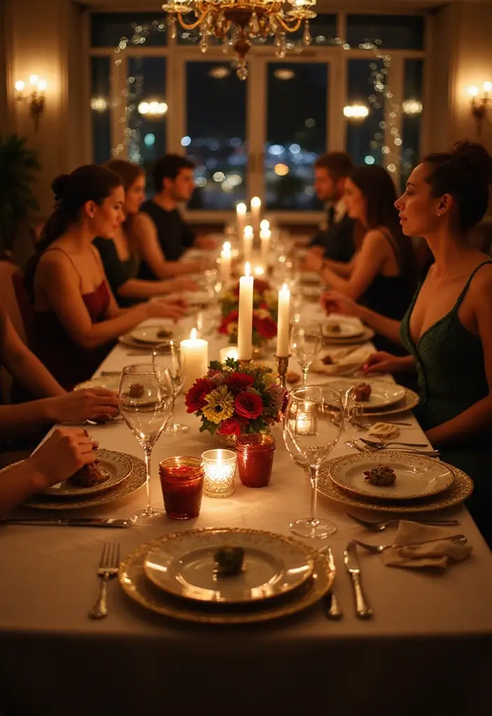 25 Epic New Year's Party Ideas to Ring in the New Year with Style (Don't Miss #10!) - 5. Elegant Dinner Party