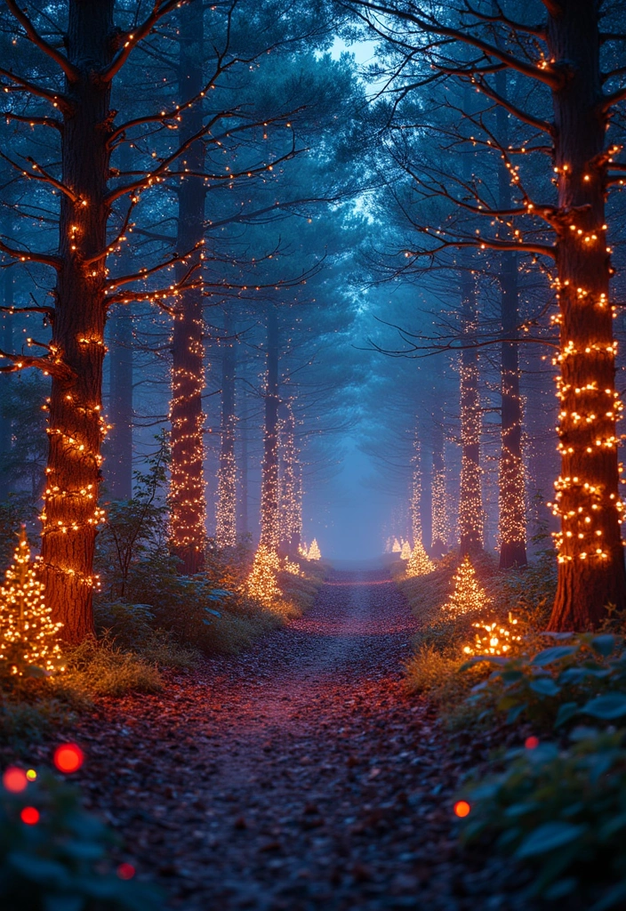 30 Jaw-Dropping Christmas Light Displays That Will Light Up Your Holiday (Don’t Miss #15!) - 1. The Enchanted Forest Light Walk - Oregon