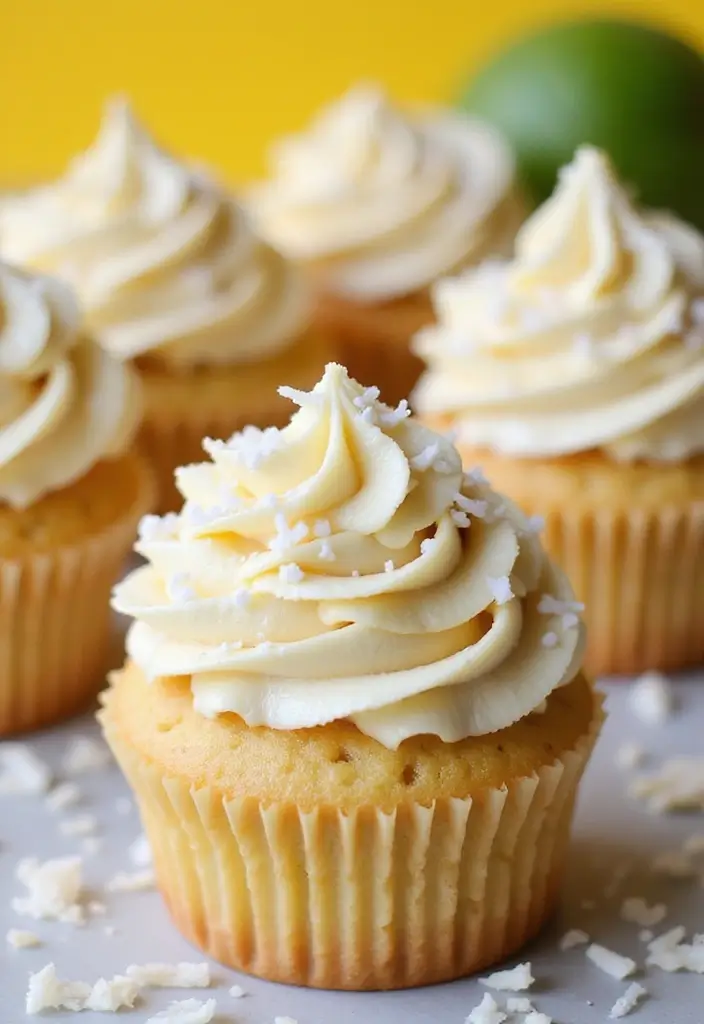 Discover 20 Thanksgiving Cupcake Ideas That Are Almost Too Cute to Eat! - 17. Coconut Cream Cupcakes