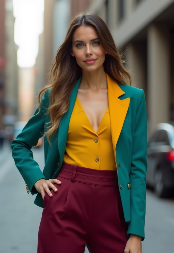 Unlock the Secret: 30 Fashion Tips That Make You Look Thinner! - 26. Use Color Blocking to Your Advantage
