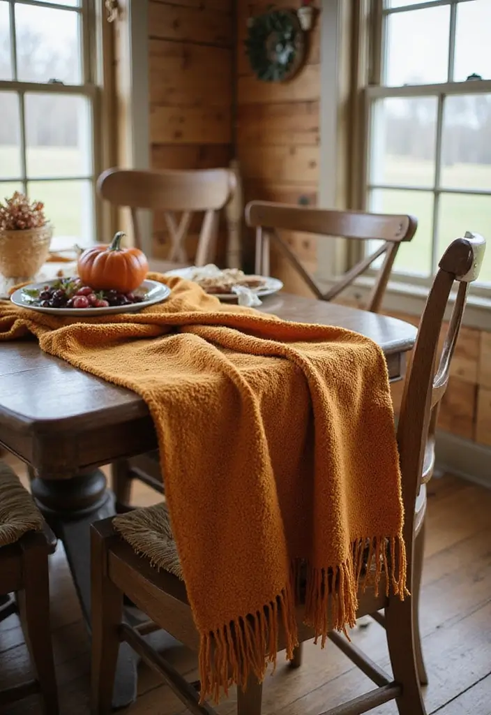 15 Genius Thanksgiving Table Decor Ideas You Can Steal From Fall Weddings - 14. Cozy Throw Blankets