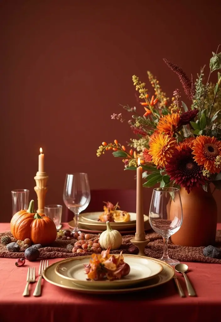 15 Genius Thanksgiving Table Decor Ideas You Can Steal From Fall Weddings - 6. Rich Color Palette
