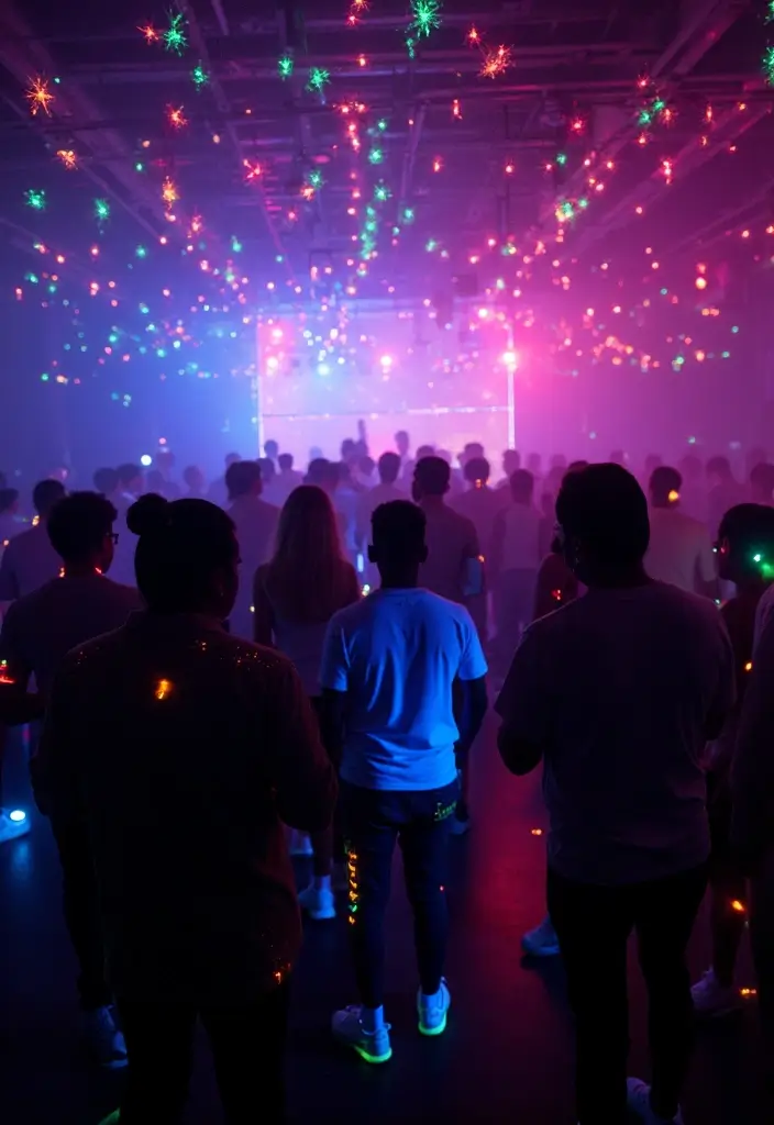 26 New Year's Eve Party Ideas That Will Make You the Host of the Year! (You Won't Believe #5!) - 21. Glow-in-the-Dark Party