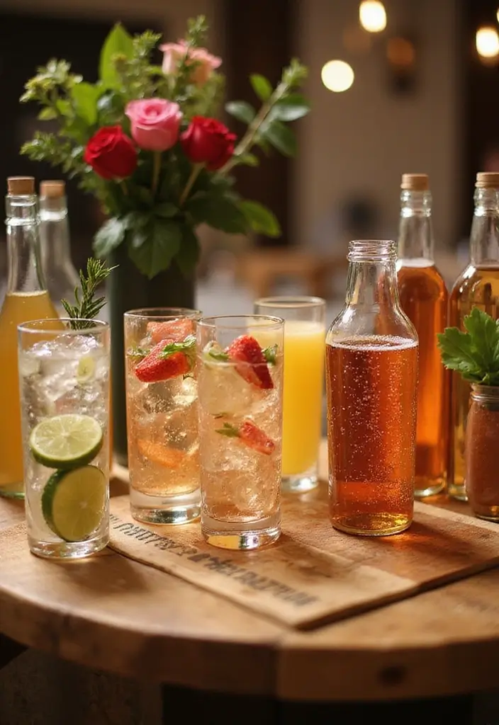 26 New Year's Eve Party Ideas That Will Make You the Host of the Year! (You Won't Believe #5!) - 6. Sparkling Drink Station