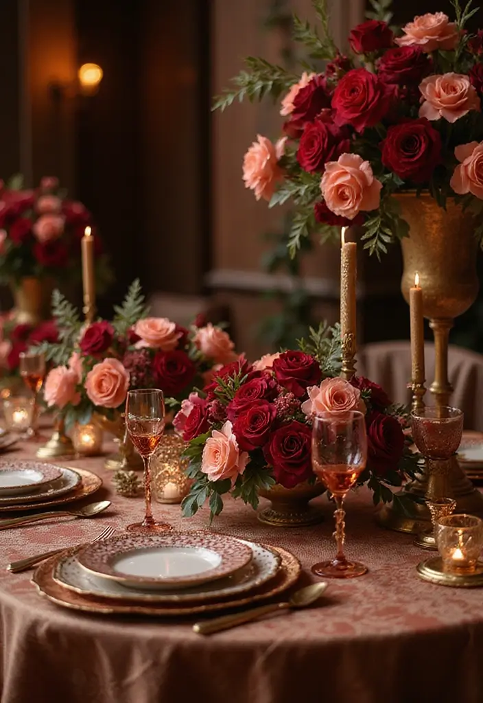 32 Gorgeous Fall Wedding Colors for Your Special Day! - 16. Maroon and Gold