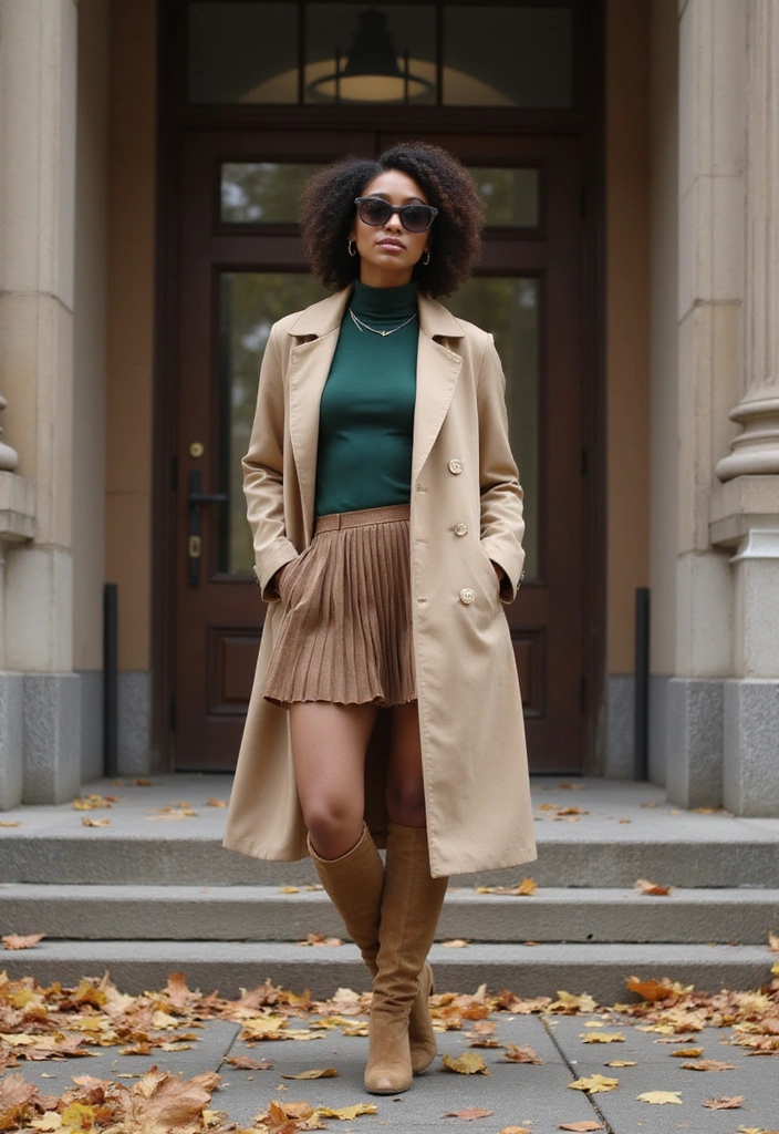 40 Stylish Outfits for Black Women This Fall That You’ll Absolutely Love! - 16. Luxe in Layers