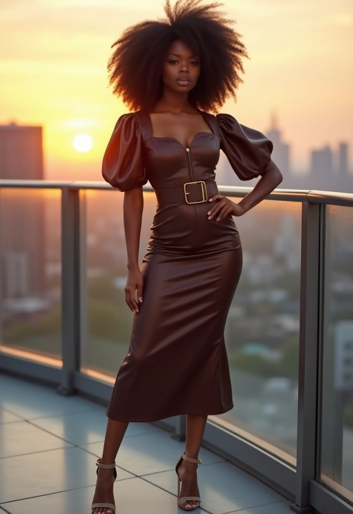 40 Stylish Outfits for Black Women This Fall That You’ll Absolutely Love! - 17. City Chic in Chocolate