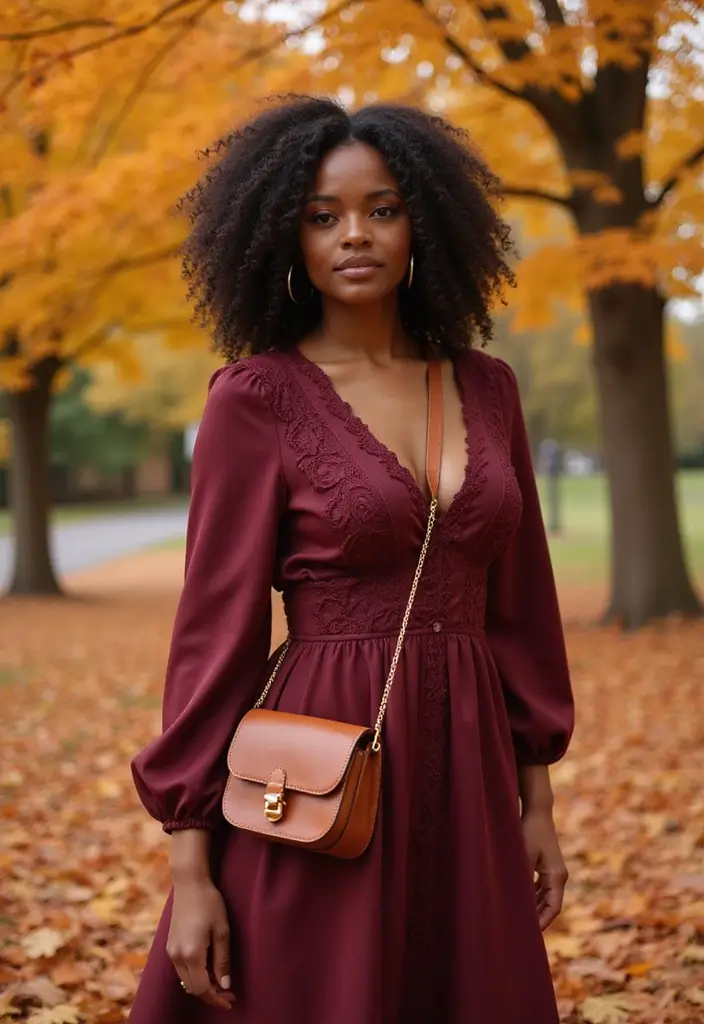 40 Stylish Outfits for Black Women This Fall That You’ll Absolutely Love! - 34. Vintage Style with Modern Accessories