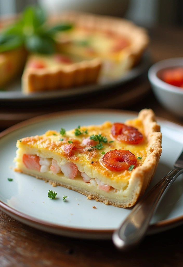 15 Irresistible Lobster Tail Recipes That Will Make You the Star Chef! - 13. Lobster Tail Quiche