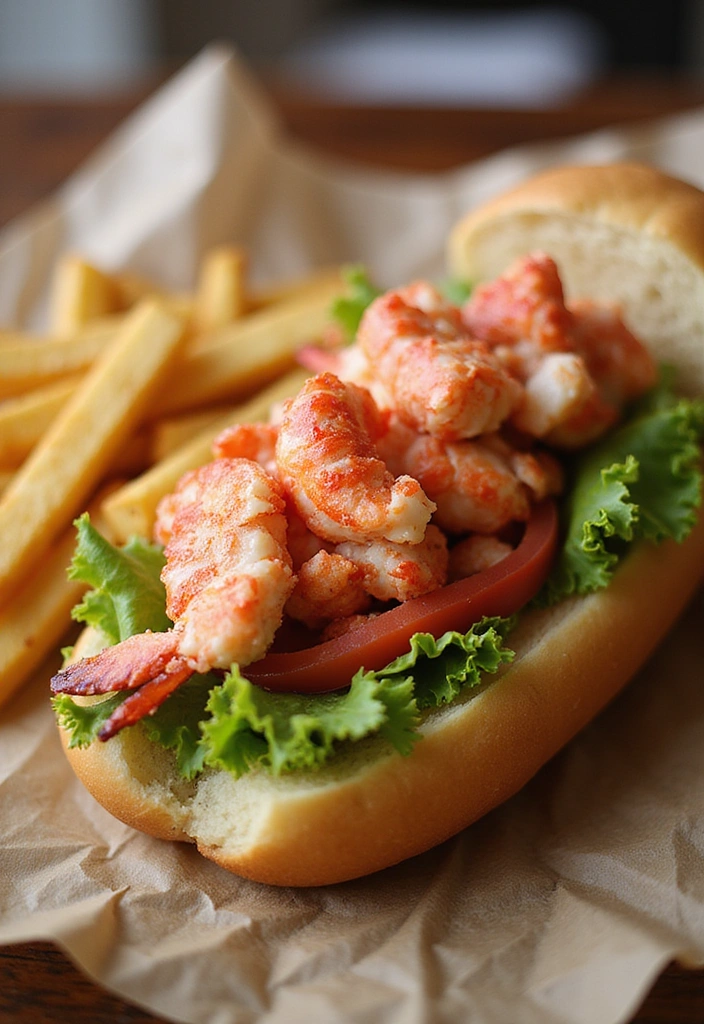 15 Irresistible Lobster Tail Recipes That Will Make You the Star Chef! - 9. Lobster Tail Po' Boy Sandwich