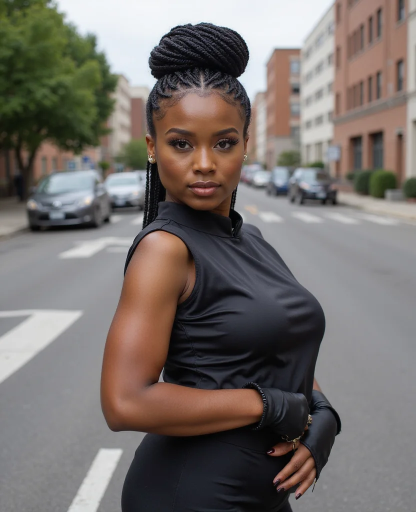 20 Stunning Natural Hair Cuts for Black Women That Will Turn Heads! - Artful Braided Updo