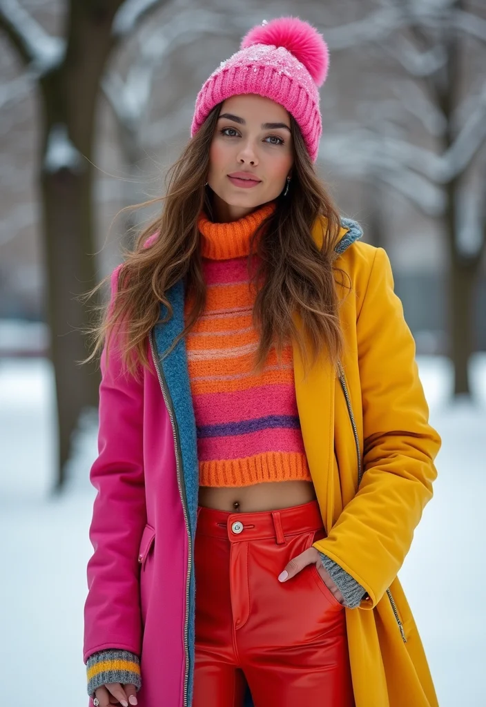 40 Stylish Winter Outfits You'll Fall in Love With (Wait Until You See #17!) - 16. Colorful Layering