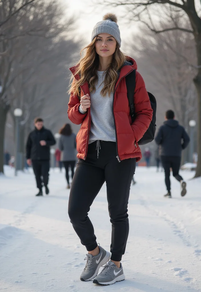 40 Stylish Winter Outfits You'll Fall in Love With (Wait Until You See #17!) - 19. Sporty Chic